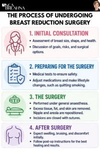 Back, Shoulder and Neck Pain Caused by Large Breasts Infographics