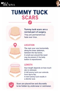 What Do Tummy Tuck Scars Look Like And Can They Be Reduced Infographics - Anca Breahna