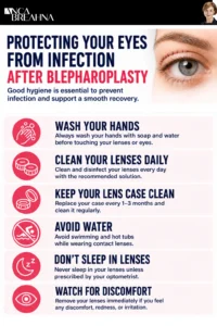 Blepharoplasty and Contact Lenses Infographics - Anca Breahna