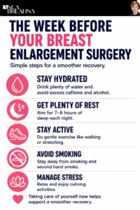 Preparing for Breast Augmentation A Checklist Infographics - Anca Breahna