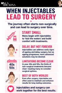Injectables vs. Surgery Infographics - Anca Breahna