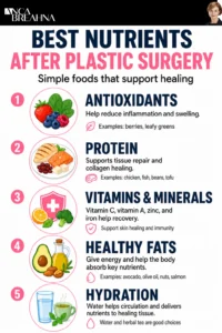 What to Eat After Plastic Surgery for the Best Recovery Infographics - Anca Breahna