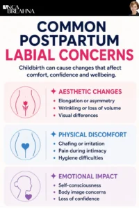 Has My Labia Stretched with Childbirth Infographics - Anca Breahna