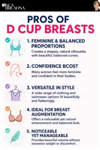 Pros and Cons of D Cup Breasts Infographics - Anca Breahna