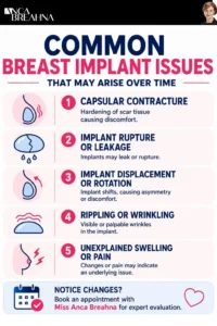How to Perform a Breast Implant Check Infographics - Anca Breahna