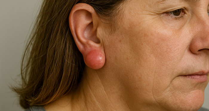 Earlobe Cyst - Image AB procedure