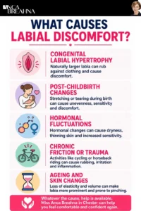 Is Your Labia Causing You Discomfort Infographics - Anca Breahna