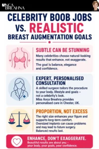 What Can You Tell from a Celebrity Boob Job Infographics - Anca Breahna