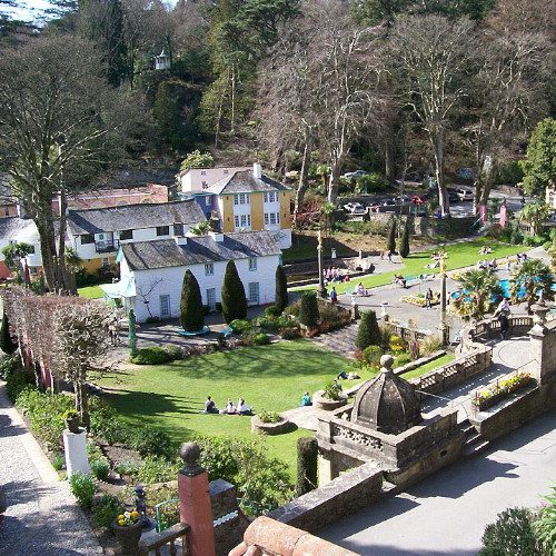 Portmeirion - village - square - North Wales