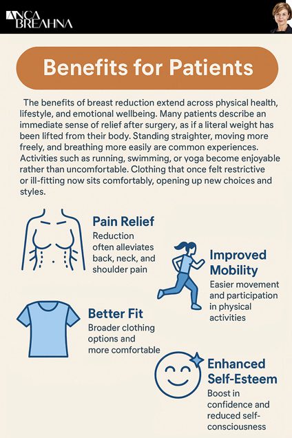 Benefits of Breast Reduction by Dr Anca Breahna