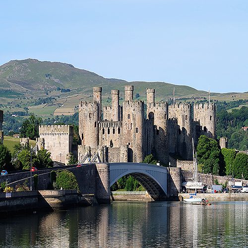 Conwy_Castle,_water from Wikimedia Commons by Andrew Woodvine