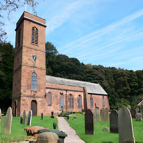 Eirian Evans - St Nicholas's Church, Burton-in-Wirral - CC BY-SA 2.0 Image from Wikimedia. Resized, upscaled