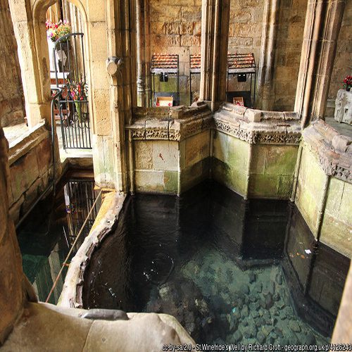 Winefred’s Well - Closeup Image from geograph by Richard-Croft