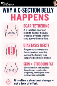 Solutions for a C-Section Belly Infographics - AB