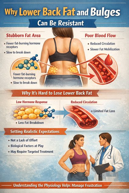 Why Lower Back Fat and Bulges Can Be Resistant by Dr Anca Breahna