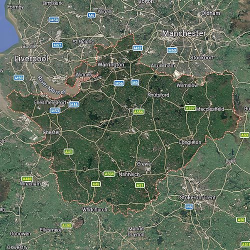 Cheshire Map - AB Image