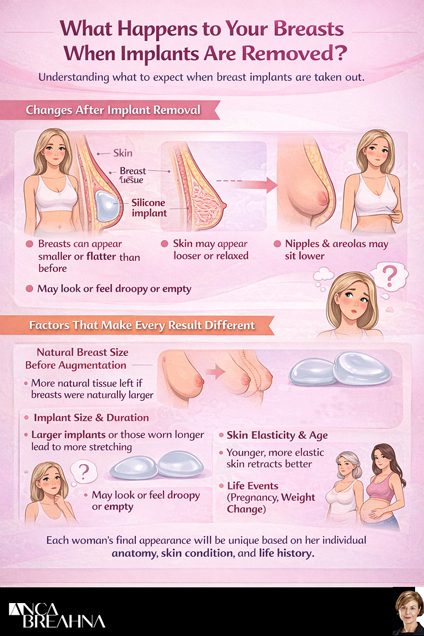 What Happens to Your Breasts When Implants Are Removed Infographics Image