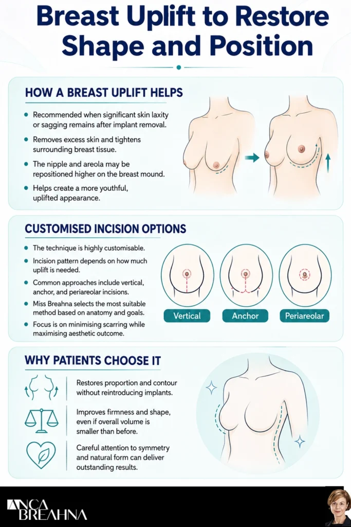 Breast Uplift to Restore Shape and Position by Dr Anca Breahna