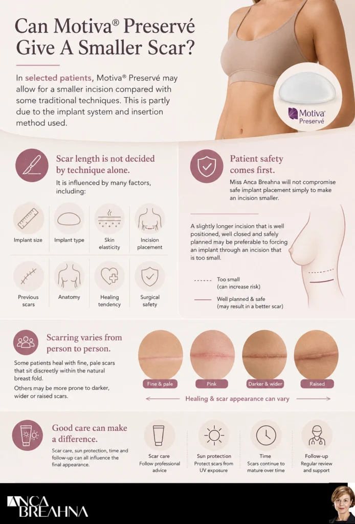 Can Motiva® Preservé Give A Smaller Scar by Dr Anca Breahna