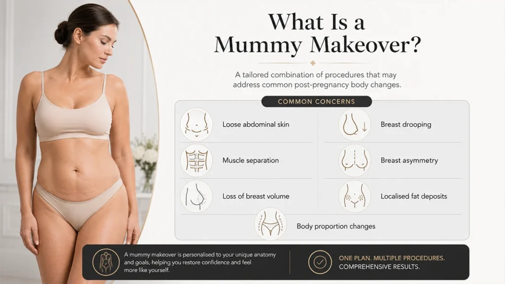 What Is a Mummy Makeover Infographic by Miss Anca Breahna